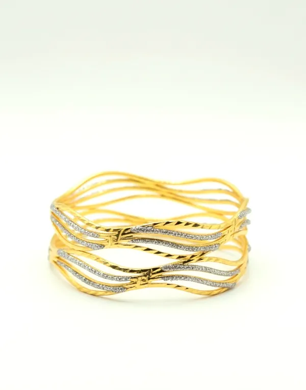 Golden_Premium_Quality_Reena_Bangles_(Set_Of_2)_For_Women
