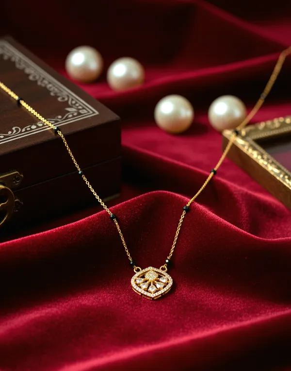 Golden_High_Quality_Nisha_Mangalsutra_For_Women
