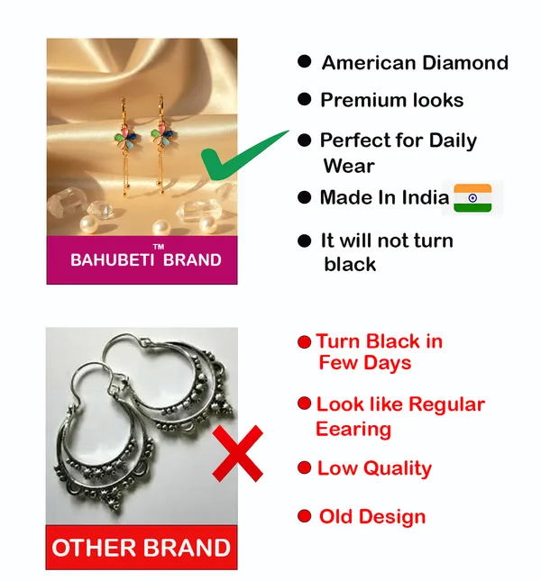 Rose_Gold_American_Diamond_Saubhyashine_Earrings_For_Women