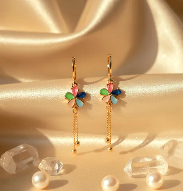 Rose_Gold_American_Diamond_Saubhyashine_Earrings_For_Women