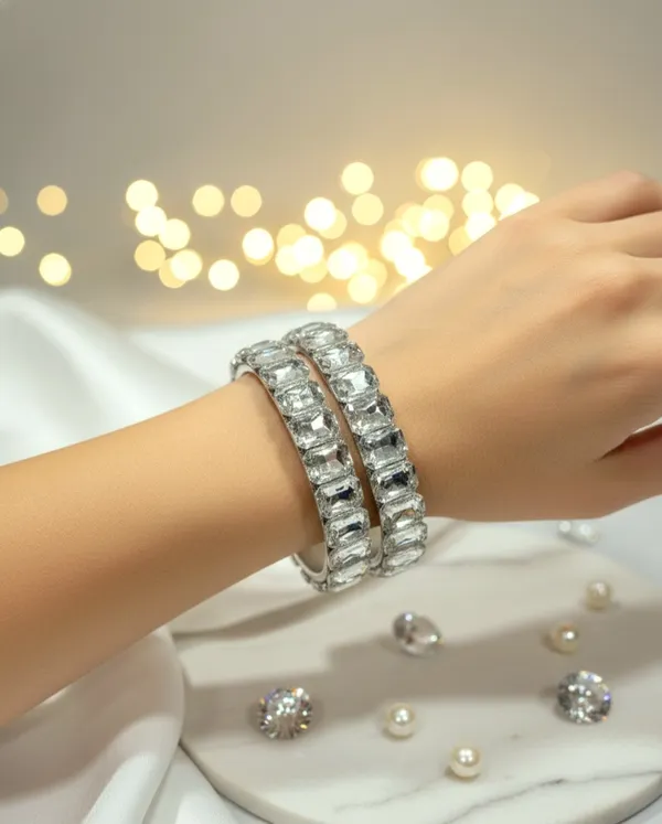 Silver_Premium_Quality_Shila_Kada_(Set_Of_2)_For_Women