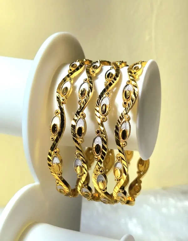Golden_Premium_Quality_Sanita_Bangles_(Set_Of_4)_For_Women