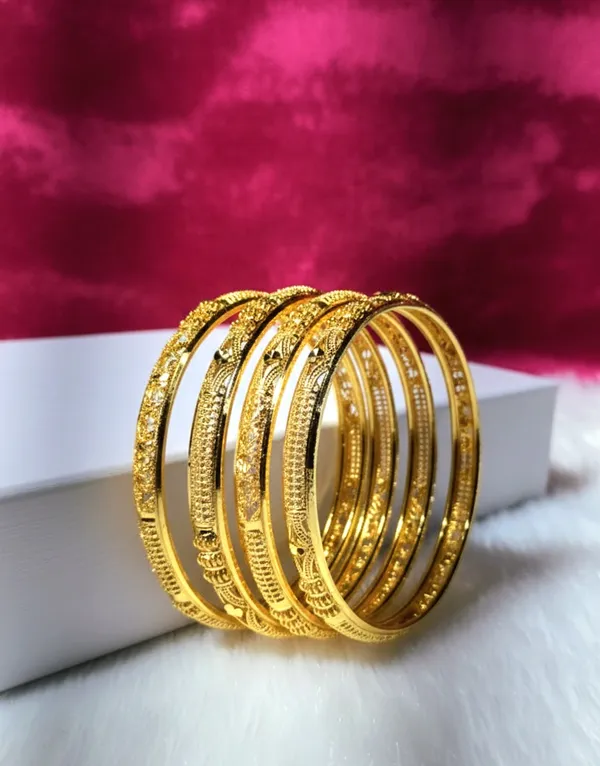 Golden_Premium_Quality_Anju_Bangles_(Set_Of_4)_For_Women
