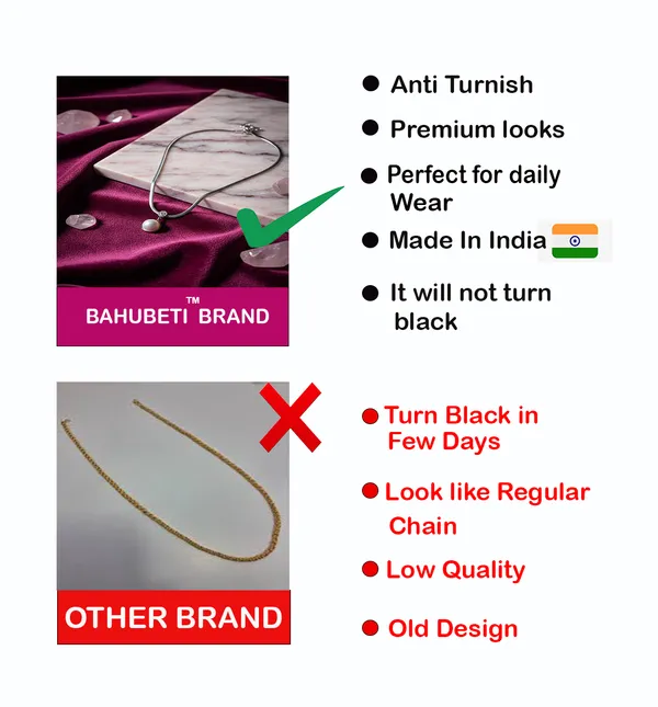 Silver_Alloy_Velvet_glow_Gold-Tone_Women_Chain_For_Women