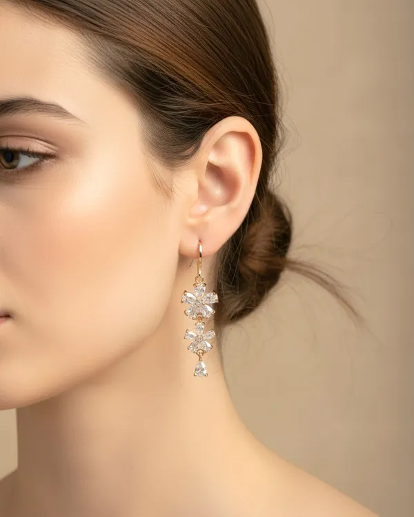 Buy_1_Get_1_Free_Rose_Gold_American_Diamond_Sparkedge_Earrings_For_Women