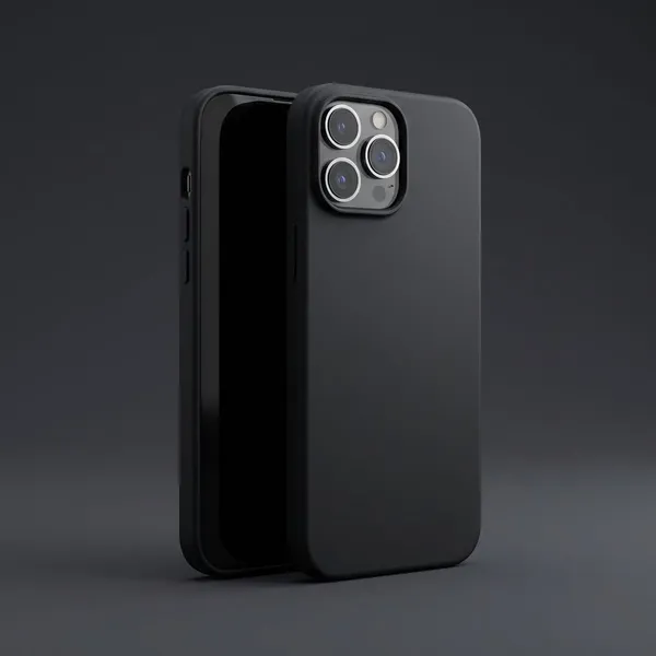 Smooth_Black_Silicone_Case_Luxury_Protection_For_Iphone_15_Pro_Max