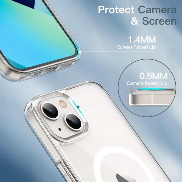 Iphone_13_Evoclear_Magsafe_Pristine_Clear_Shield_Advanced_Uv_Protection_&_Magsafe_For_Iphone