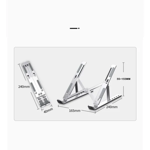 Foldable_Aluminum_Laptop_Stand_Adjustable_Height_55_155Mm_Portable_Tablet_Phone_Holder_For_10_15.6_Inch_Macbook_Ipad_Dell_Hp_Lenovo_Ergonomic_Desk_Stand_Silver