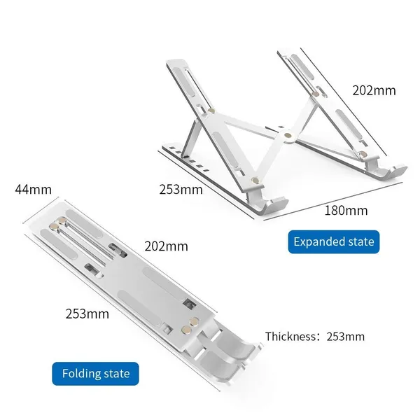 Foldable_Aluminum_Laptop_Stand_Adjustable_Height_55_155Mm_Portable_Tablet_Phone_Holder_For_10_15.6_Inch_Macbook_Ipad_Dell_Hp_Lenovo_Ergonomic_Desk_Stand_Silver