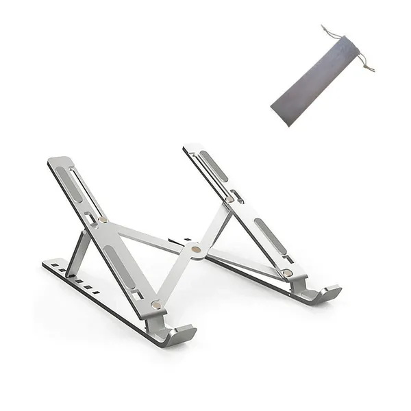 Foldable_Aluminum_Laptop_Stand_Adjustable_Height_55_155Mm_Portable_Tablet_Phone_Holder_For_10_15.6_Inch_Macbook_Ipad_Dell_Hp_Lenovo_Ergonomic_Desk_Stand_Silver