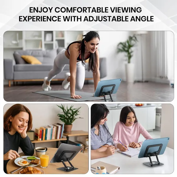 Grey_And_Black_Metal_Tablet_Stand_360_Degree_Rotating_Base_Height_&_Angle_Adjustable_Supports_Up_To_12_Inch_Tablets_&_5Kg_Load_Foldable_&_Portable_Anti_Slip_Pads