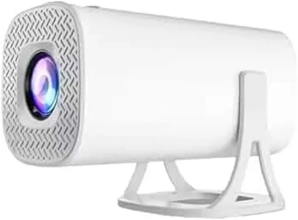 Mini_Projector_White_Cylindrical_Portable_Home_Theater_Led_Projector_Fhd_1080P_Support_Wireless_Mirroring_Remote_Control_Ideal_For_Android_Ios_Tv_Stick_Ps5
