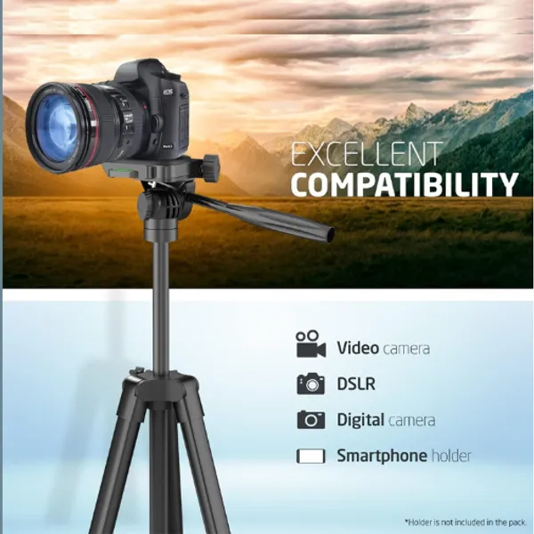 Black_Professional_3_Way_Head_Tripod_Utmost_Bubble_Level_Quick_Release_Portable_Lightweight_For_Dslr_Smartphone_Video_Shooting_Live_Stream