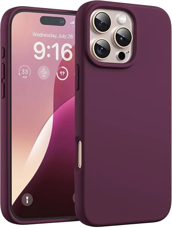 Ultimate_Maroon_Silky_Silicone_Case_Flagship_Shield_For_Iphone_16_Pro_Max