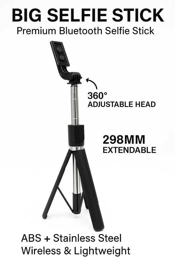 R1_L_Selfie_Stick_Tripod_1.7M_Long_Bluetooth_Remote_Included_Foldable_Phone_Holder_With_Stable_Base_Universal_For_Android_Ios_Black_For_Youtube_Reels_Group_Photos_India
