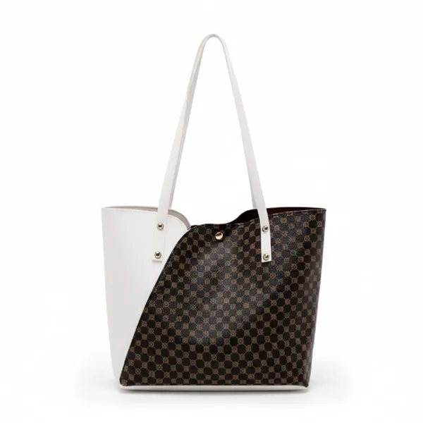 White_With_Coffee_Pu_Leather_Premium_Women_Hand_Bag_For_Everyone,_Kids_,_Man_And_Women