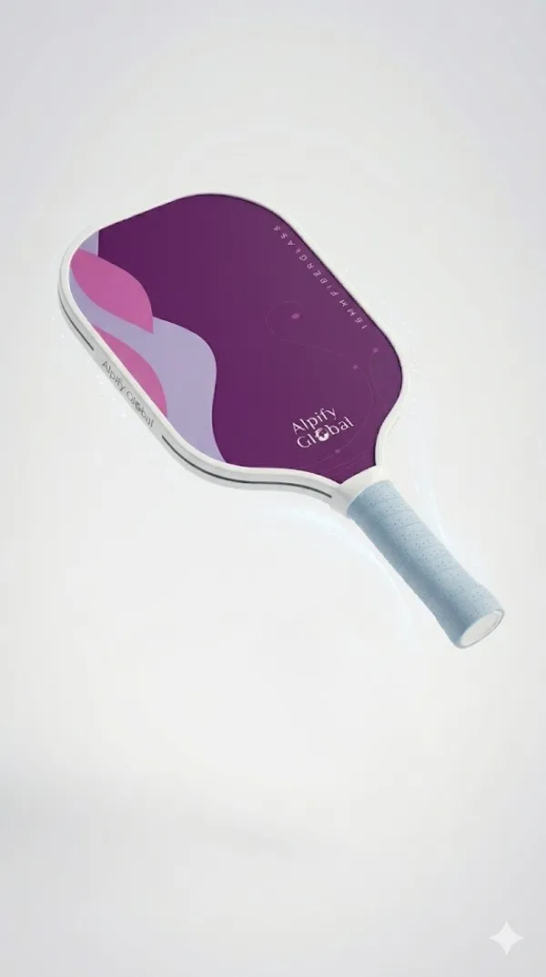 Alpify_Pro_Pickleball_Paddle_with_2_Balls_–_Magenta_Pink_/_Light_Pink_Gradient_(Fiberglass_|_16mm_Core)