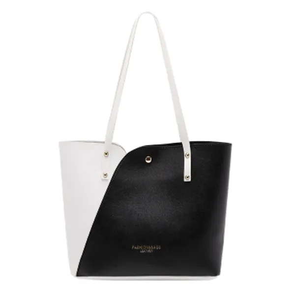 White_With_Black_Pu_Leather_Premium_Women_Hand_Bag_For_Everyone,_Kids_,_Man_And_Women