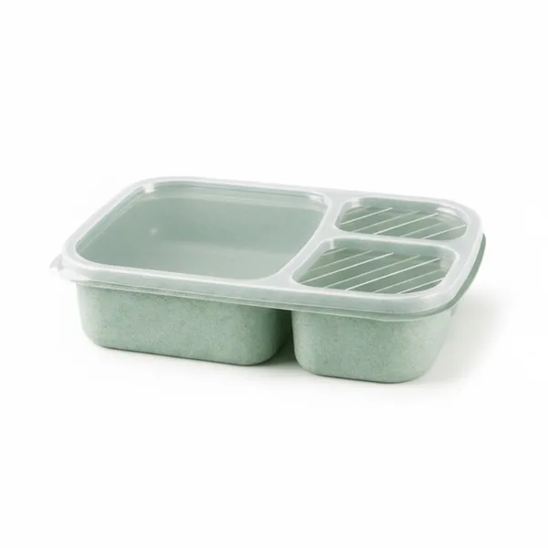 Green_Plastic_Lunch_Box_Premium_Candy_Compartmented_Non-Odor_Lunch_Box_Four-Compartment_For_Everyone,_Kids_,_Man_And_Women