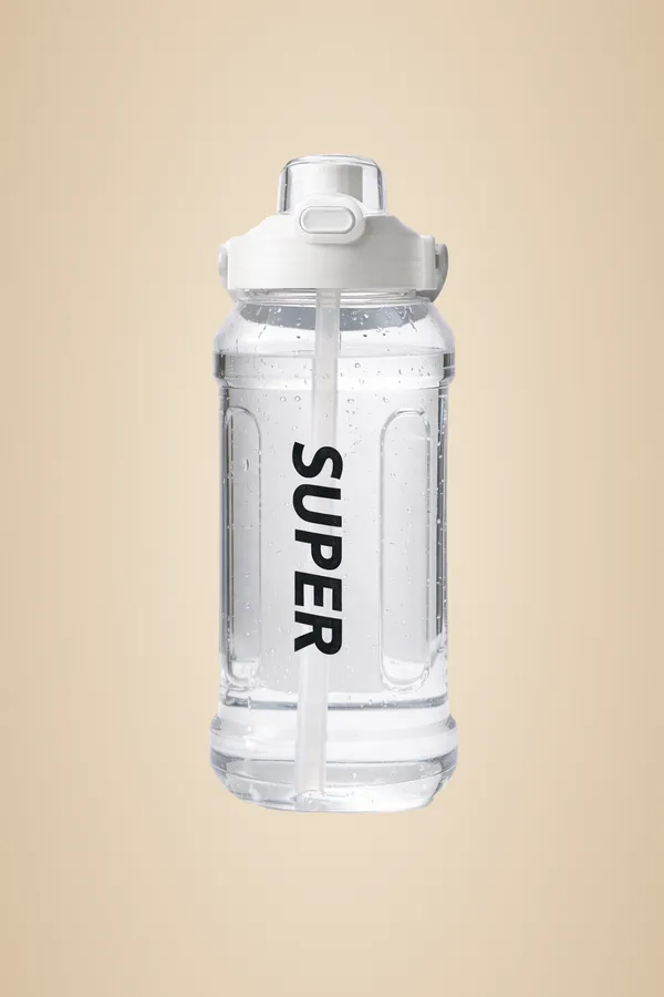 White_Plastic_Water_Bottle_Premium_Large-Capacity_Water_Cup_For_Everyone,_Kids_,_Man_And_Women