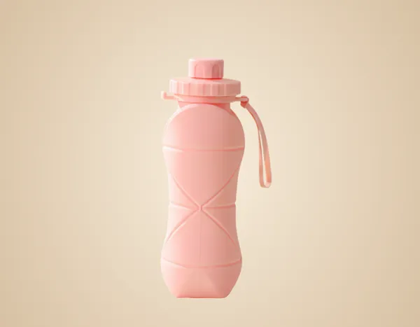 Pink_Plastic_Water_Bottle_Premium_Silicone_Folding_Water_Cup_Portable_For_Everyone,_Kids_,_Man_And_Women
