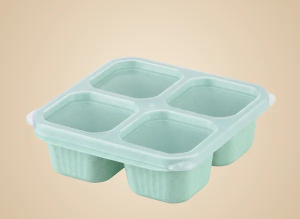 Green_Plastic_Lunch_Box_Premium_Candy_Compartmented_Non-Odor_Lunch_Box_Four-Compartment_For_Everyone,_Kids_,_Man_And_Women