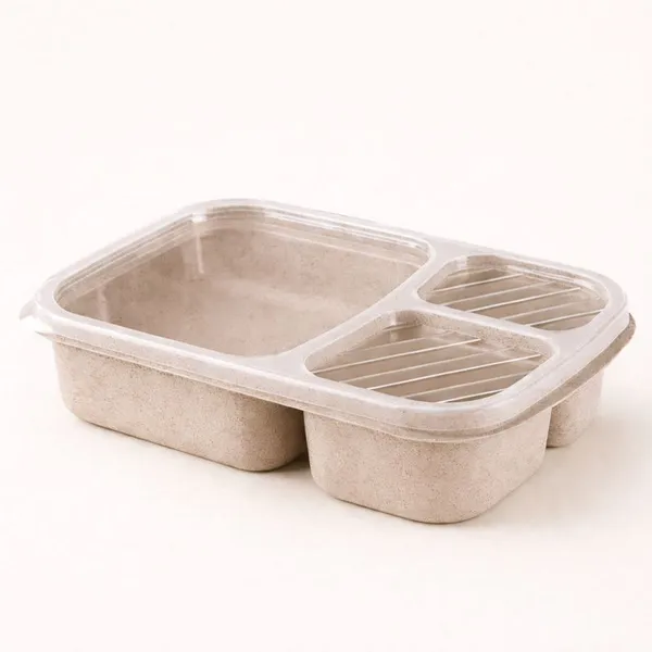 Beige_Plastic_Lunch_Box_Premium_Candy_Compartmented_Non-Odor_Lunch_Box_Four-Compartment_For_Everyone,_Kids_,_Man_And_Women
