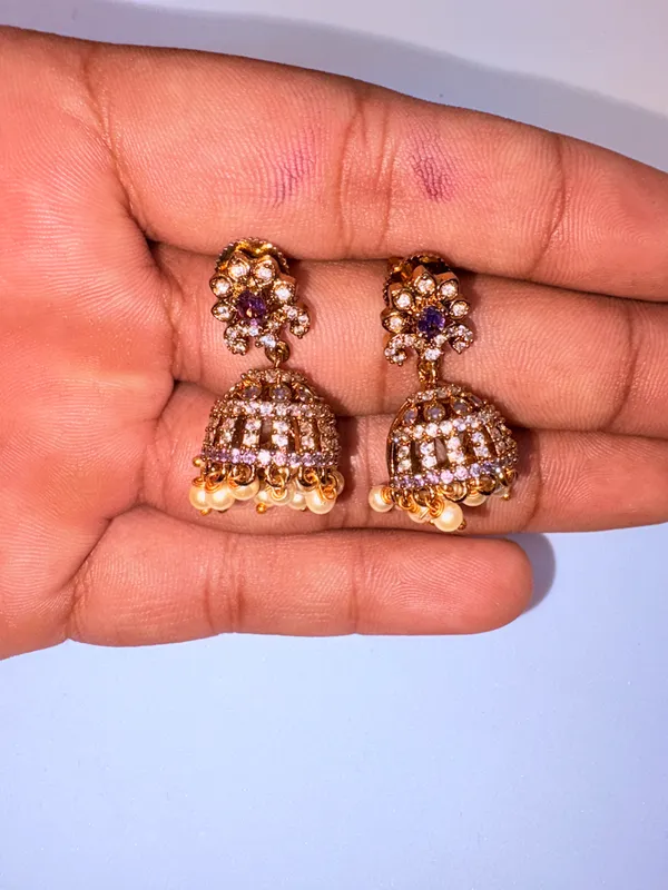 ALPIFY_–_Purple_Bloom_Pearl_Drop_Jhumka