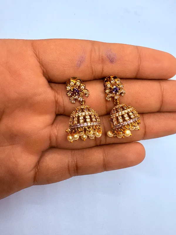 ALPIFY_–_Purple_Bloom_Pearl_Drop_Jhumka