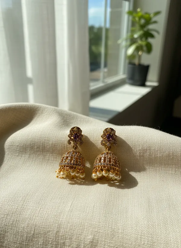 ALPIFY_–_Purple_Bloom_Pearl_Drop_Jhumka