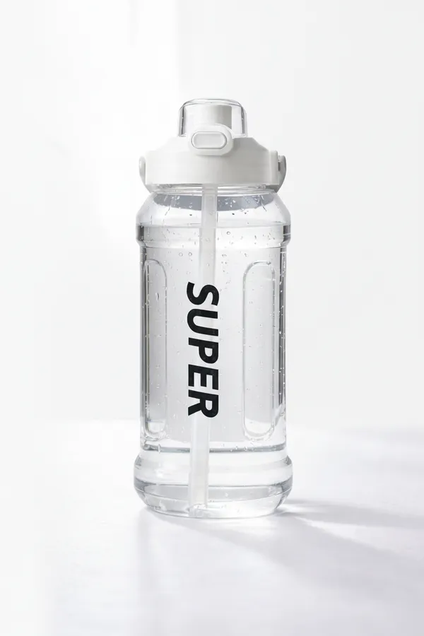 White_Plastic_Water_Bottle_Premium_Large-Capacity_Water_Cup_For_Everyone,_Kids_,_Man_And_Women