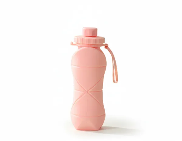 Pink_Plastic_Water_Bottle_Premium_Silicone_Folding_Water_Cup_Portable_For_Everyone,_Kids_,_Man_And_Women