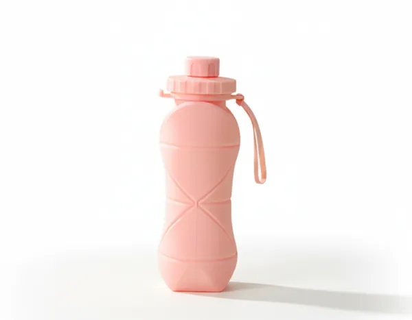 Pink_Plastic_Water_Bottle_Premium_Silicone_Folding_Water_Cup_Portable_For_Everyone,_Kids_,_Man_And_Women