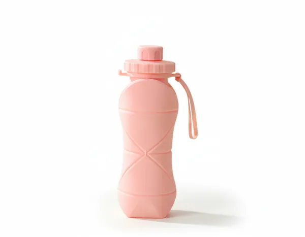 Pink_Plastic_Water_Bottle_Premium_Silicone_Folding_Water_Cup_Portable_For_Everyone,_Kids_,_Man_And_Women