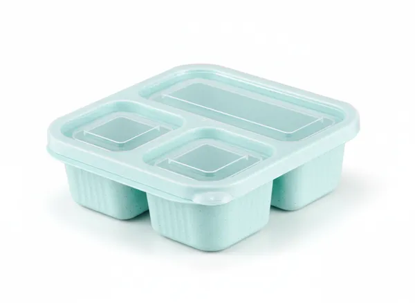 Green_Plastic_Lunch_Box_Premium_Candy_Compartmented_Non-Odor_Lunch_Box_Four-Compartment_For_Everyone,_Kids_,_Man_And_Women