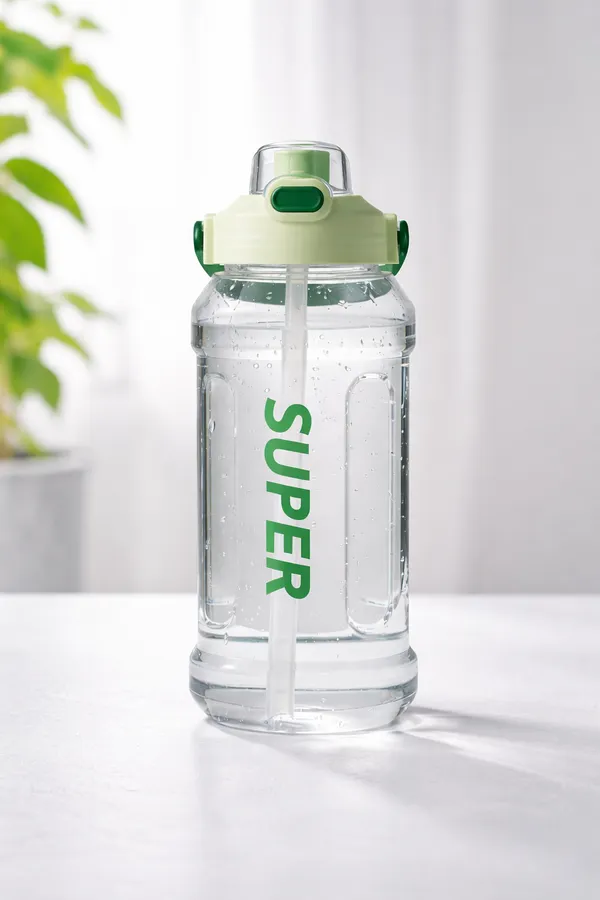Green_Plastic_Water_Bottle_Premium_Large-Capacity_Water_Cup_For_Everyone,_Kids_,_Man_And_Women