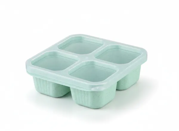 Green_Plastic_Lunch_Box_Premium_Candy_Compartmented_Non-Odor_Lunch_Box_Four-Compartment_For_Everyone,_Kids_,_Man_And_Women