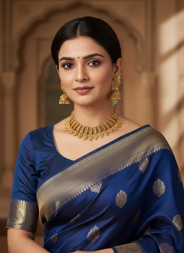 ALPIFY_–_Antique_Lakshmi_Leaf_Cascade_Choker
