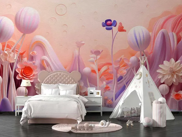 Silk_Render_Flower_Wallpaper