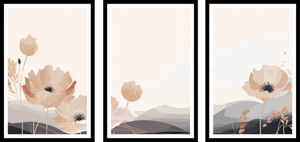 Swister_3_Piece_Flower_Art_Frame