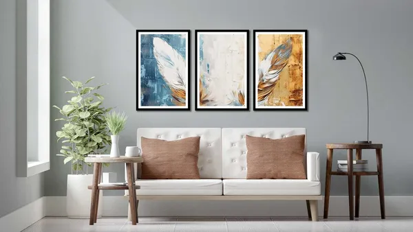 Triptych_3_Piece_Flower_Art_Frame
