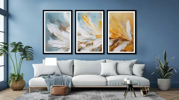 Golden_Brush_3_Piece_Frame