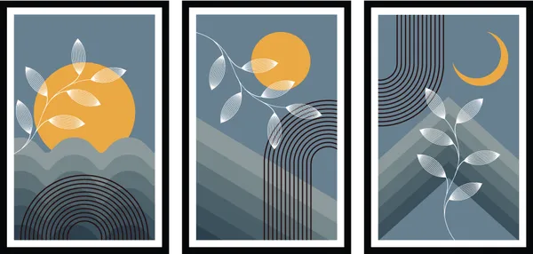 Sun_And_Moon_3_Piece_Painting