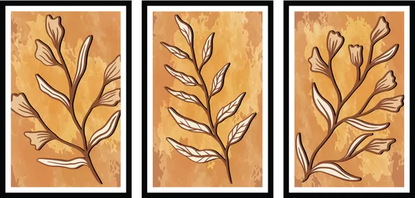 Texture_Leaf_3_Piece_Painting