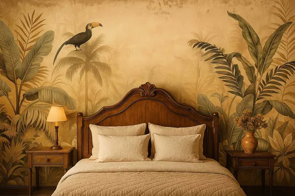Exotic_Jungle_Toucan_Mural_Wallpaper