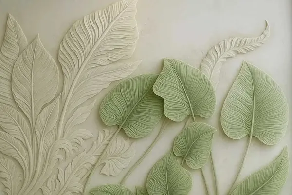 Soft_Foliage_Sculpture_Wallpaper