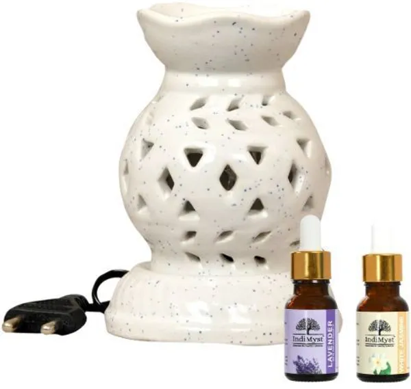 Essential_Oils_With_Ceramic_Diffuser-100%_Natural_Aromatherapy_Oils|15_Ml_Each_(15_Ml)