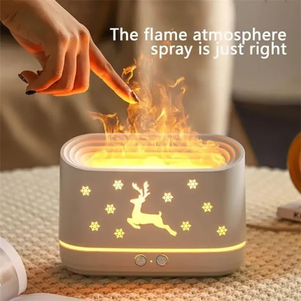 Rose_Jasmine_Deer_Design_Diffuser_Set_Aroma_Oil_Combo_Pack_Of_2_Essential_Oils_(15_Ml_Each)_&_Deer_Design_Flame_Diffuser/Humidifier_-_100%_Pure_Aromatherapy_Oils_(Rose_&_Jasmine)_(2_X_15_Ml)