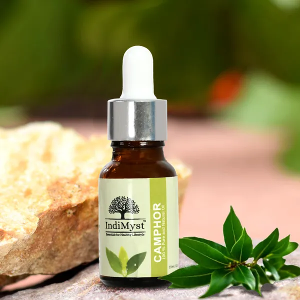 Indimyst_Peppermint_Camphor_Diffuser_Set_Aroma_Oil_Diffuser_Combo_Pack_Of_2_Essential_Oils_(15_Ml_Each)_&_A_Elegant_Flame_Diffuser/Humidifier_-_100%_Pure_Aromatherapy_Oils_(Peppermint_&_Camphor))_(2_X_15_Ml)