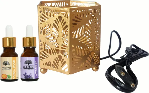 Essential_Oils_With_Moroccan_Style_Diffuser-100%_Natural_Aromatherapy|15_Ml_Each_(30_Ml)